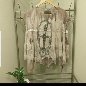 Grunge dye all saints flowy top